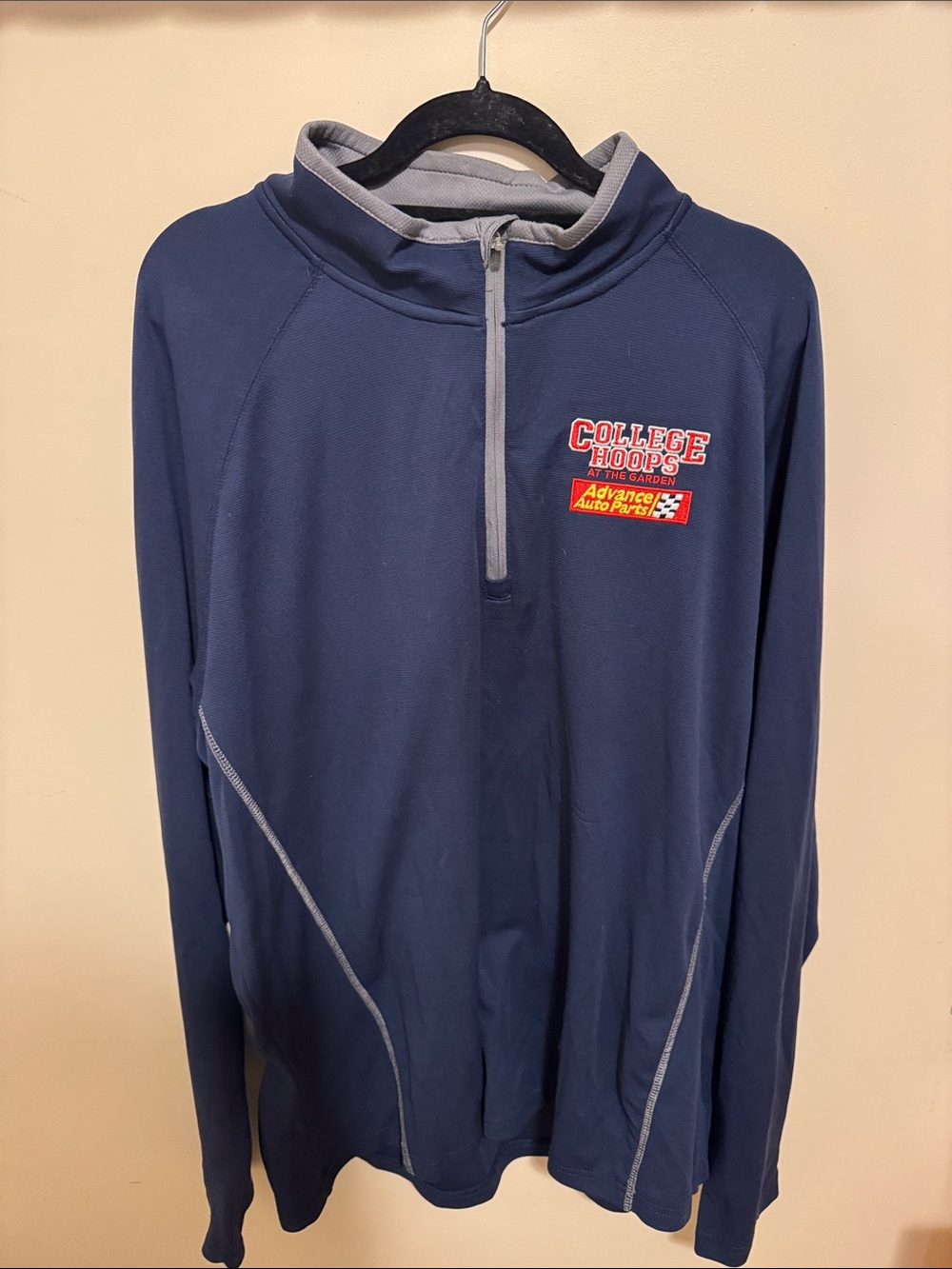Charles River Apparel Navy and Gray Men’s Quarter-Zip Rash Guard